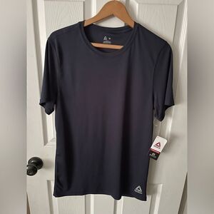 🆕 Reebok Men's Performance Base Layer Shirt Navy men’s M workout shirt